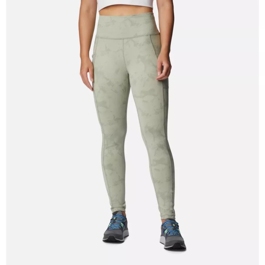 Women's Windgates High-Rise Leggings Columbia Sale Safari/Dye Frond