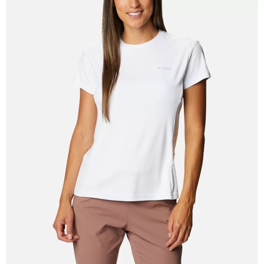 Women's Zero Ice Cirro-Cool Short Sleeve Shirt Columbia Sale White