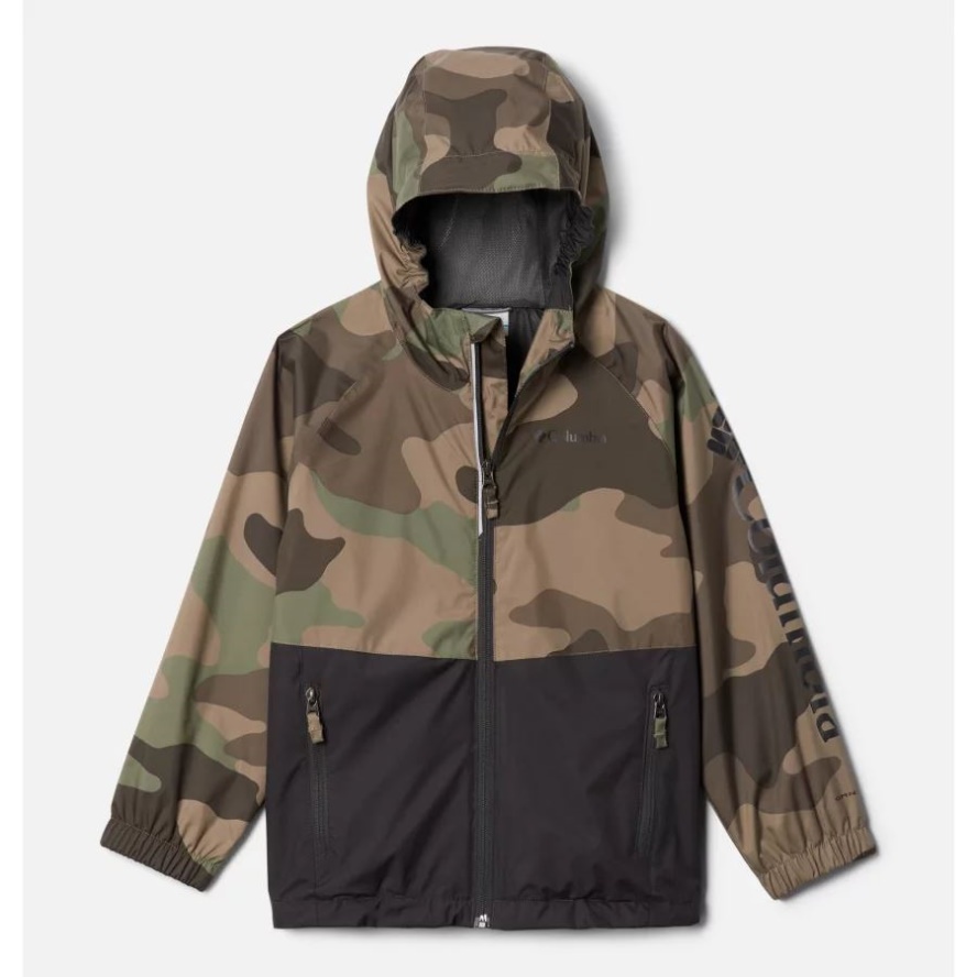 Youth Dalby Springs Jacket Columbia Sale Shark/Cypress Mod Camo