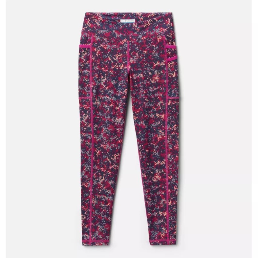 Youth Lodge Leggings Columbia Sale Wild Fuchsia Dotty Disguise