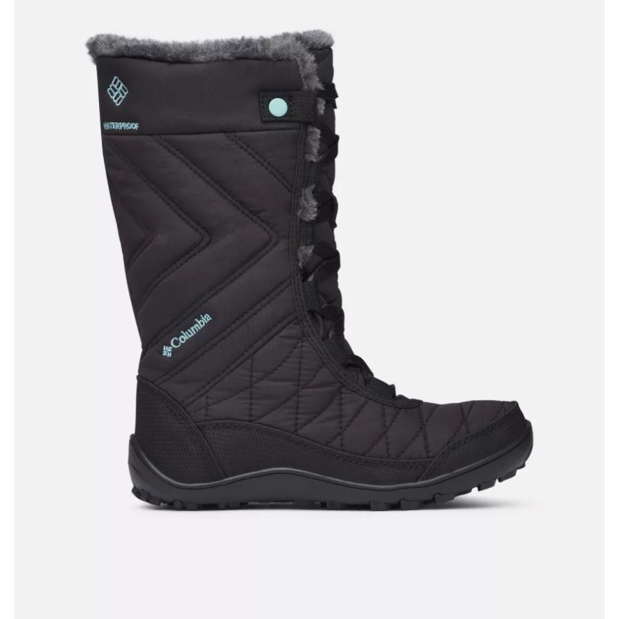 Youth Minx Mid III WP Omni-Heat Snow Boots Black/Iceberg Columbia Sale