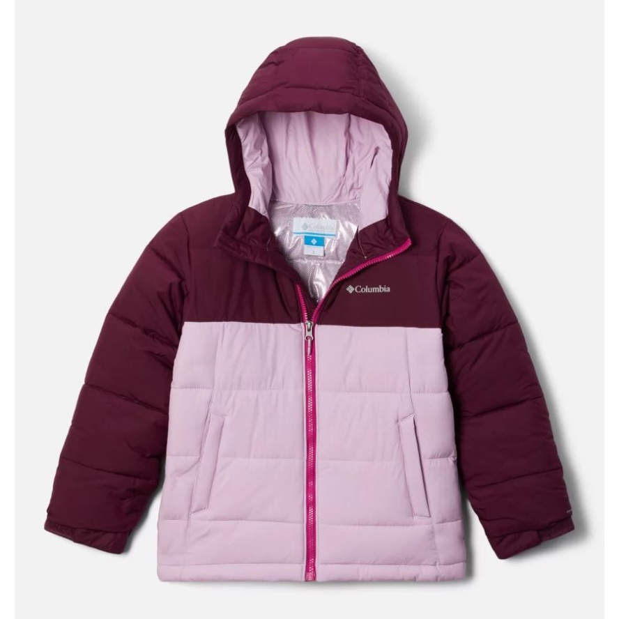 Youth Pike Lake Insulated Puffer Jacket Columbia Sale Marionberry/Aura