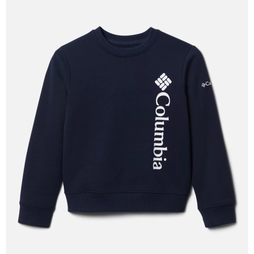Youth Trek Graphic Crew Sweatshirt Collegiate Navy Columbia AU Sale