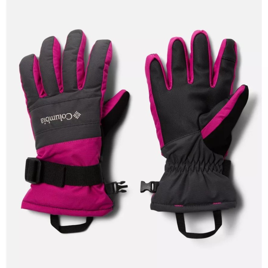 Youth Whirlibird II Waterproof Glove Columbia Sale Shark/Wild Fuchsia