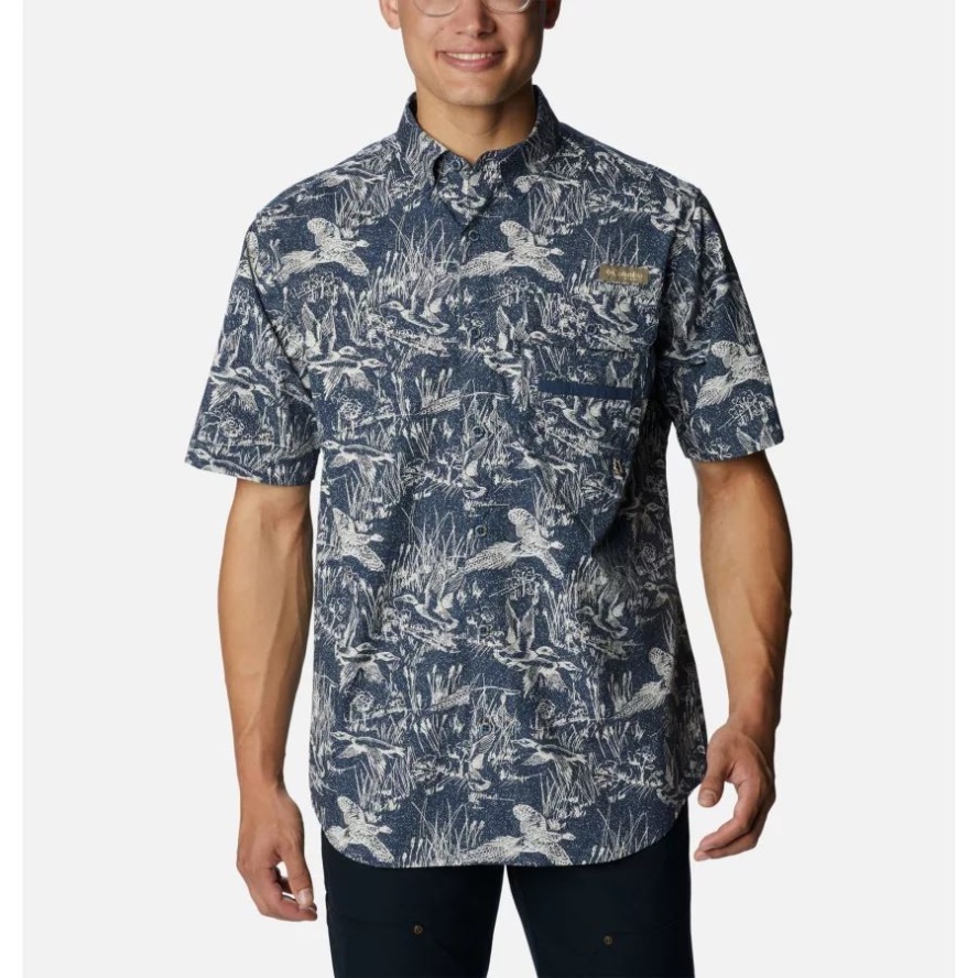 Zinc Flyin High Print Men's PHG Super Sharptail Short Sleeve Shirt Columbia Sale