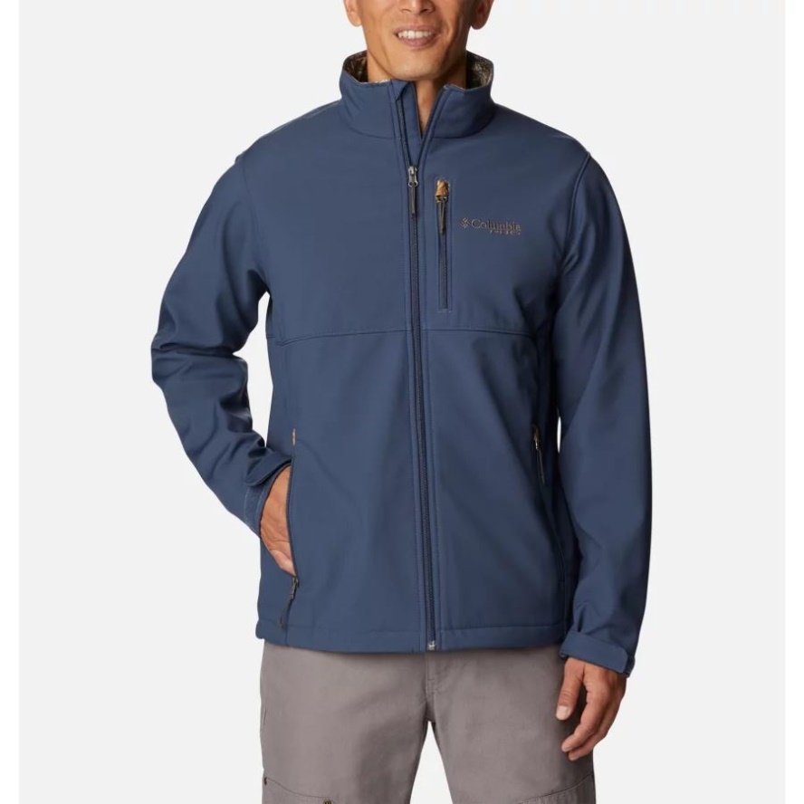 Zinc/RT Edge Men's PHG Ascender Softshell Jacket Tall Columbia Sale